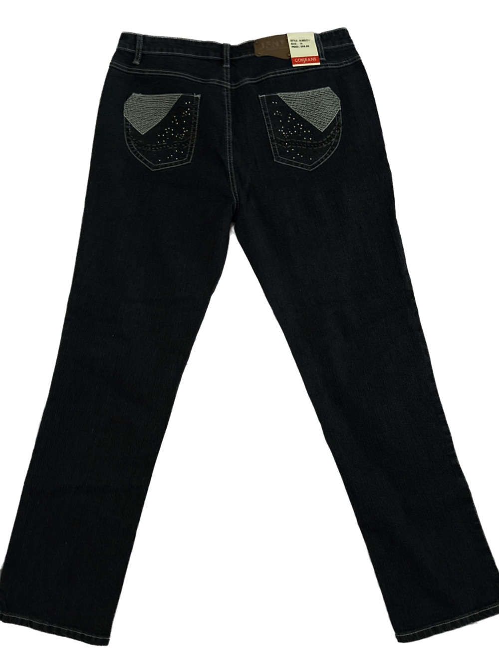 COS Straight Leg Jeans with Embellished Back Pockets